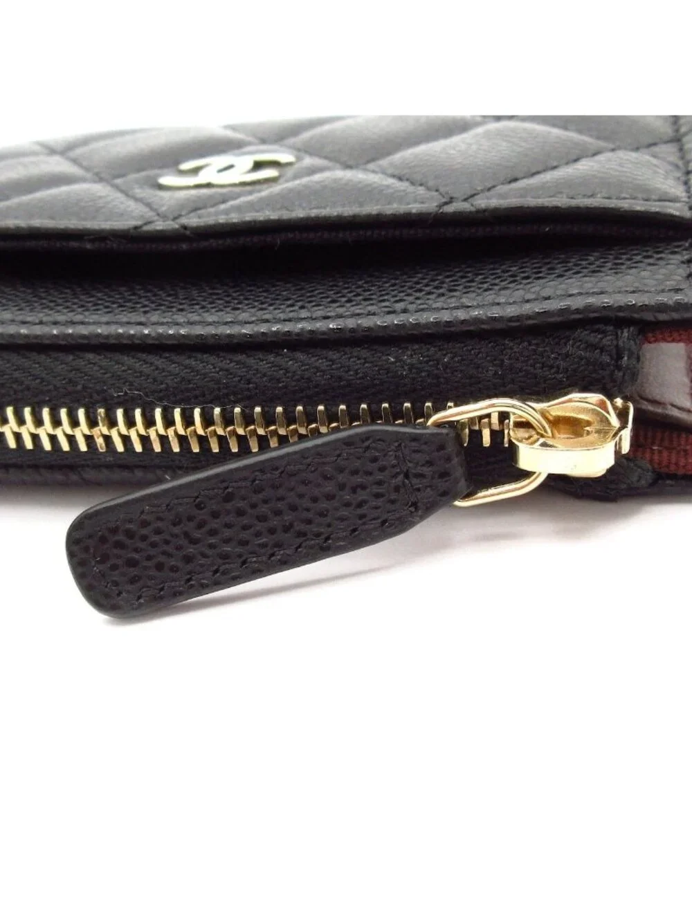 Chanel Coin Case Classic Zip Card Quilted Black